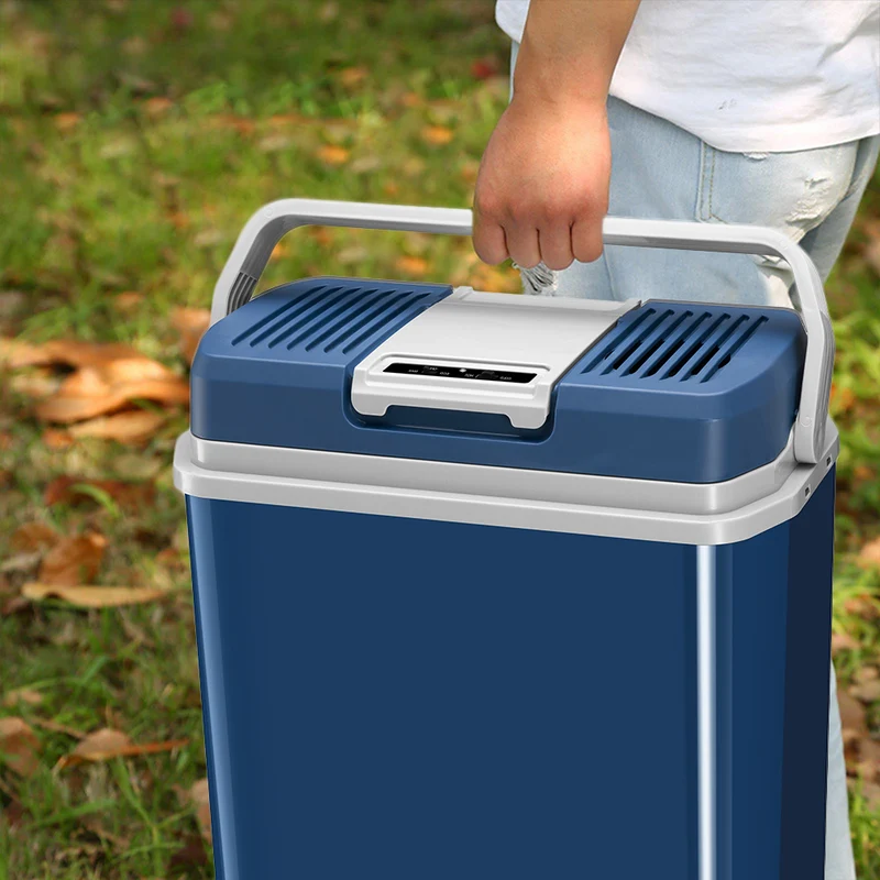 Frigorifero Elettrico Portatile 24 Litri Caldo e Freddo Blu con Spina 230V e 12V