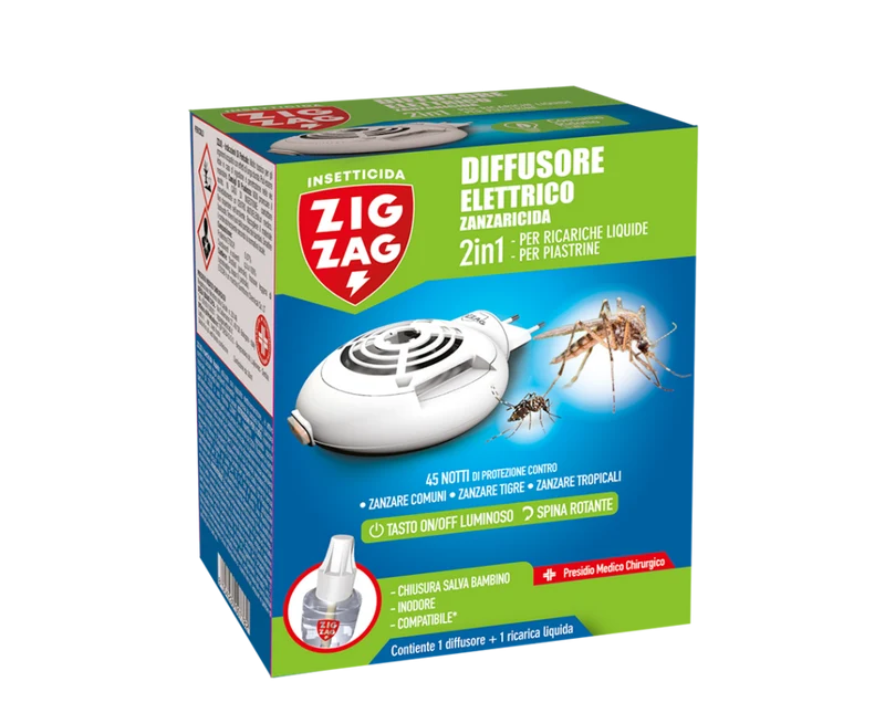 Diffusore E Ricarica Liquida Zanzaricida 30 Ml Zig Zag