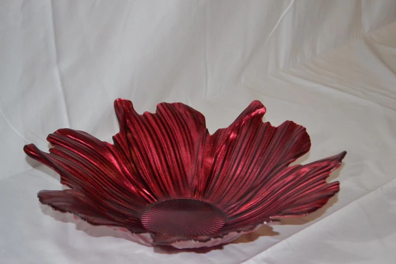 Centrotavola Vetro Rosso