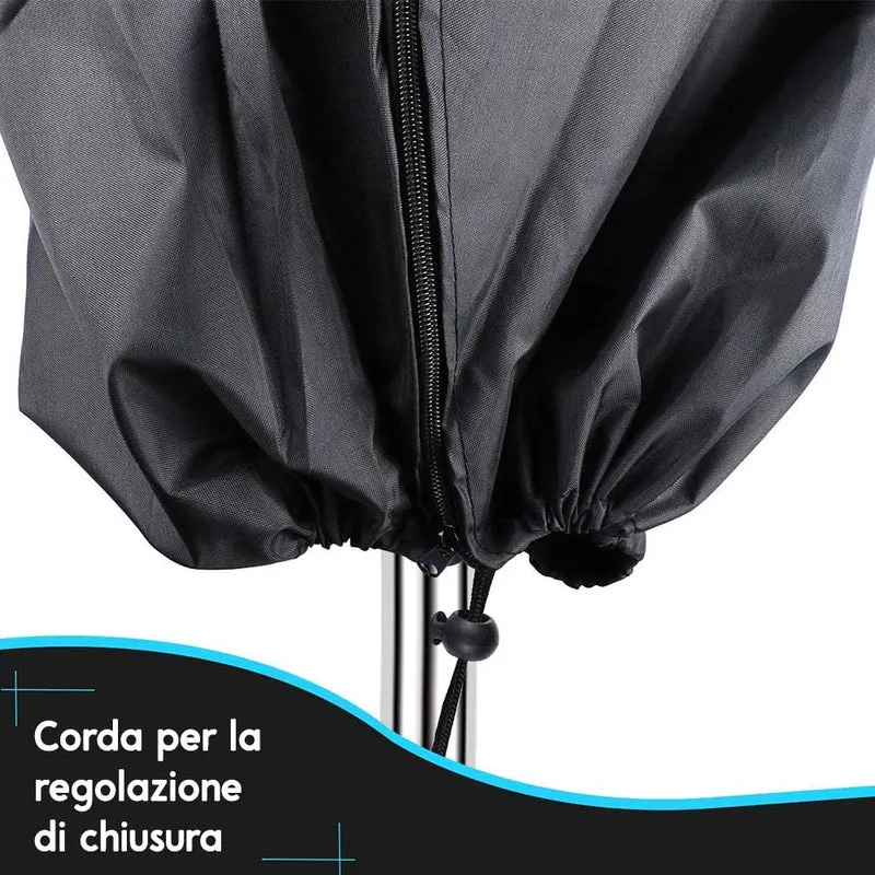 Copertura Protettiva Telo di Protezione Ombrellone Grigio Impermeabile Custodia