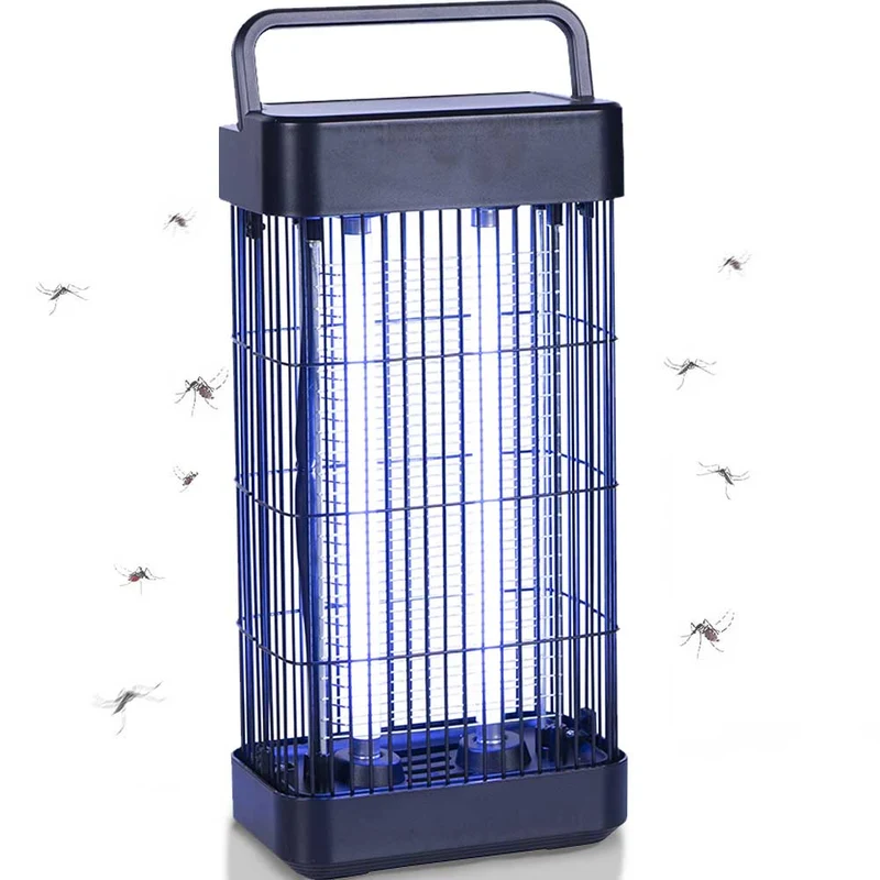 Zanzariera Elettrica Anti Zanzare Mosche 2 Lampade UV Elettroinsetticida 16W