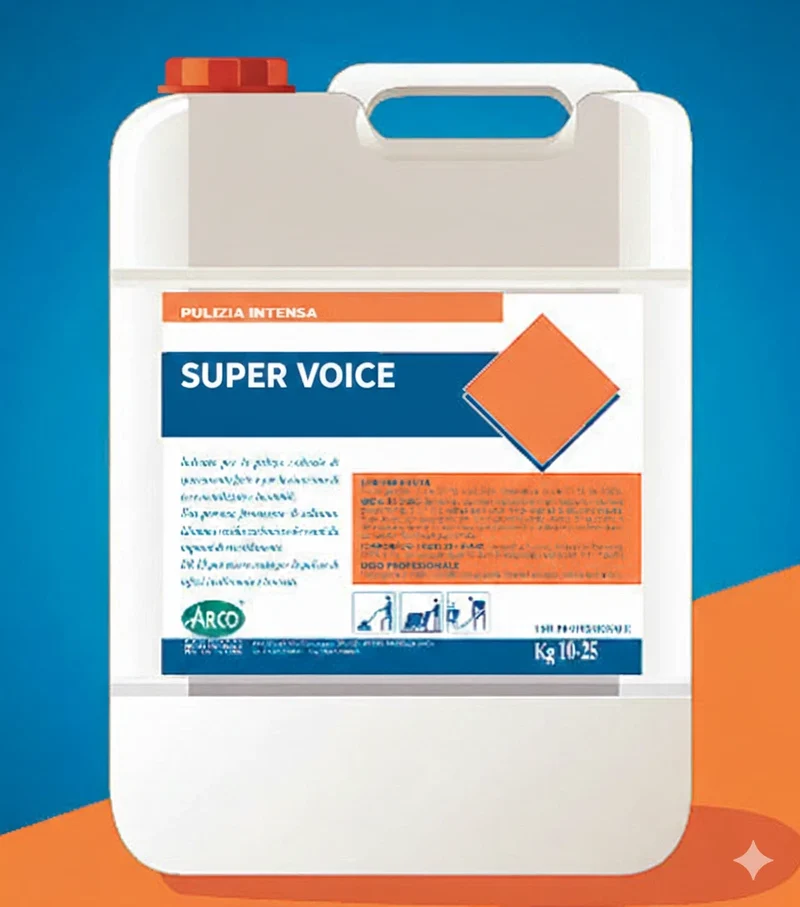 Detergente sgrassante concentrato Arco Chimica Super Voice 5 kg DISPONIBILE IN 10 GIORNI LAVORATIVI