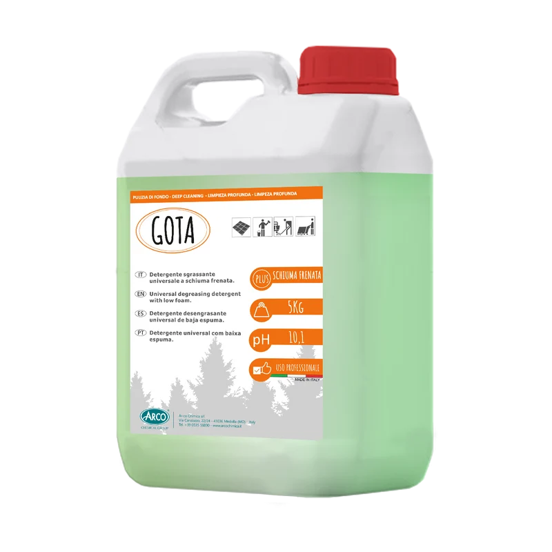 Detergente universale a schiuma frenata Arco Chimica Gota 4x5 kg