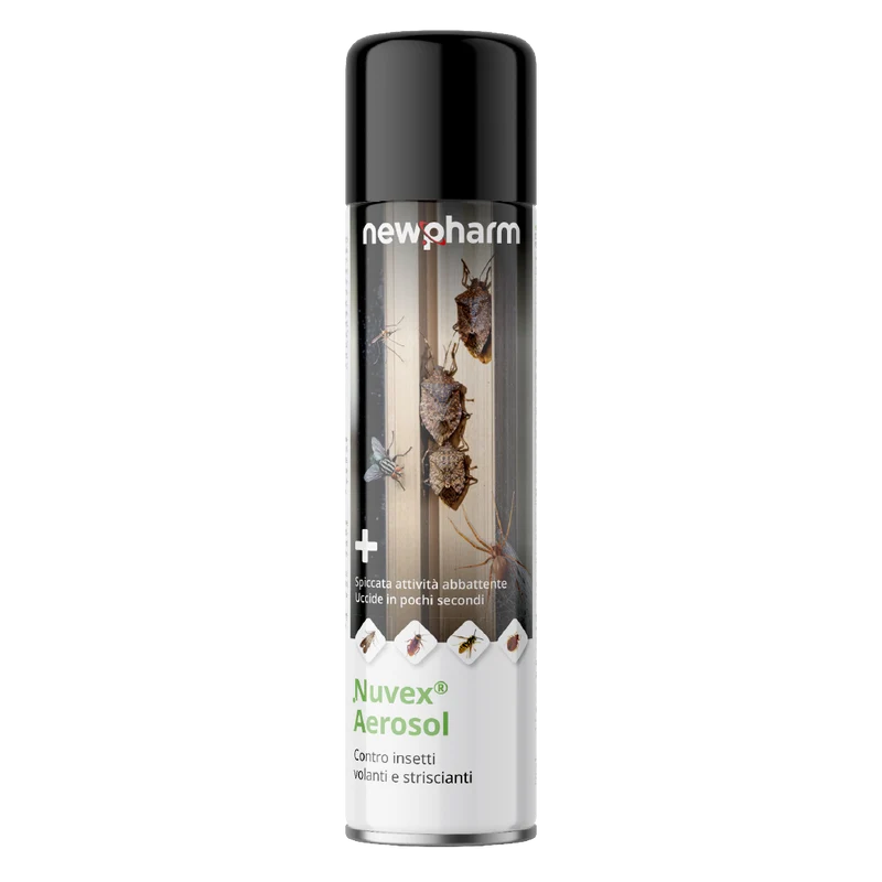 Insetticida per zanzare e mosche Newpharm Nuvex Aerosol 500 ml