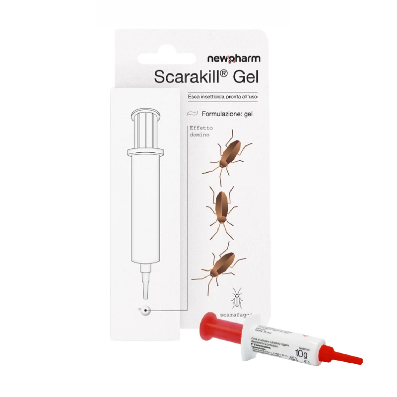 Insetticida gel per scarafaggi Newpharm Scarakill Gel siringa 10 g