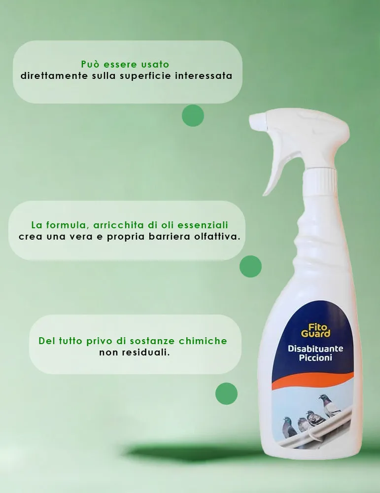 Disabituante Spray 750 ml | Piccioni e Volatili