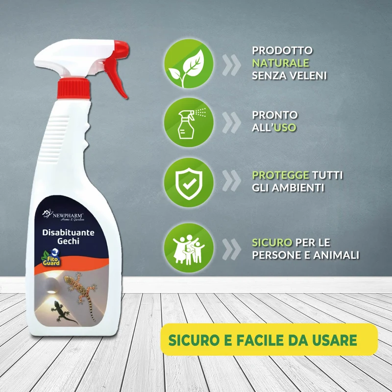 Disabituante Repellente Naturale Gechi e Lucertole Spray