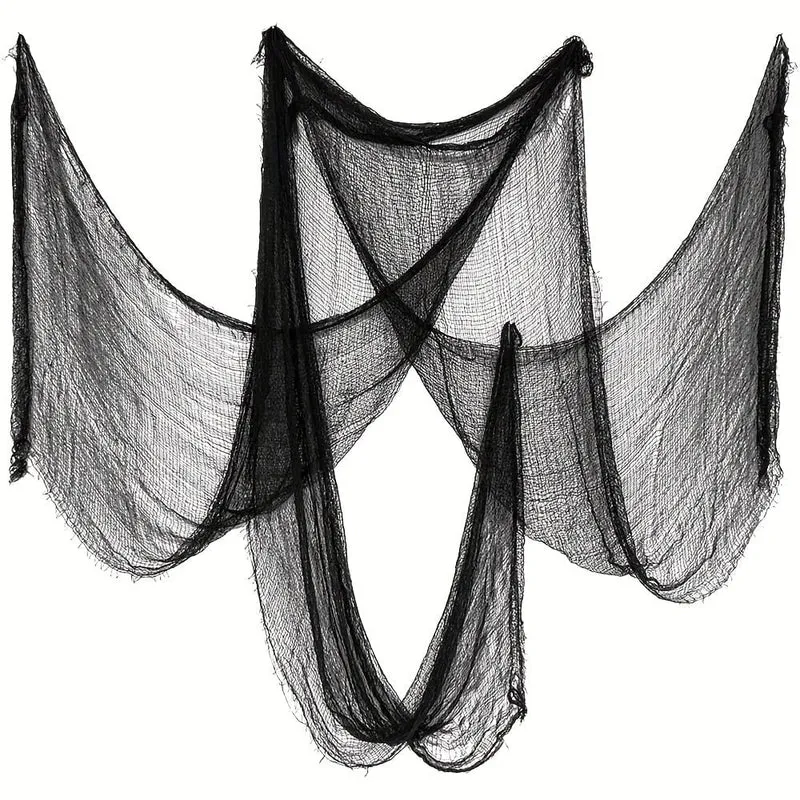 Halloween Decorations and Ornaments Black Scary Fabric for a Haunted House Party