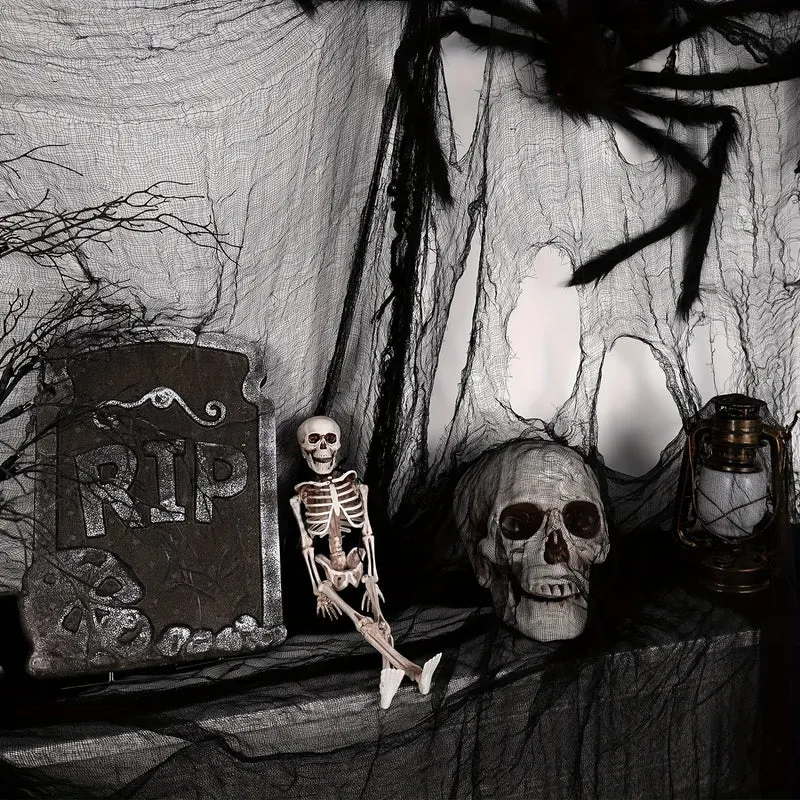 Halloween Decorations and Ornaments Black Scary Fabric for a Haunted House Party