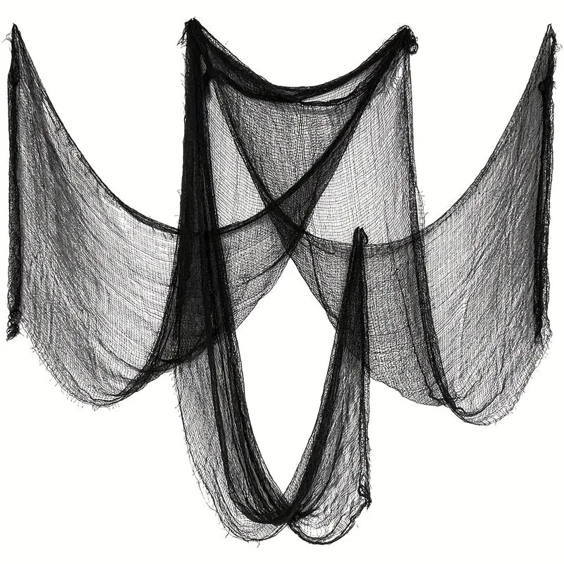 Halloween Decorations and Ornaments Black Scary Fabric for a Haunted House Party