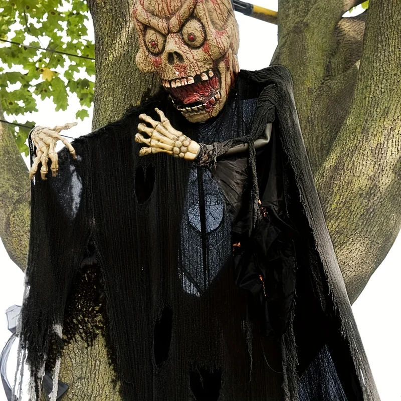 Halloween Decorations and Ornaments Black Scary Fabric for a Haunted House Party