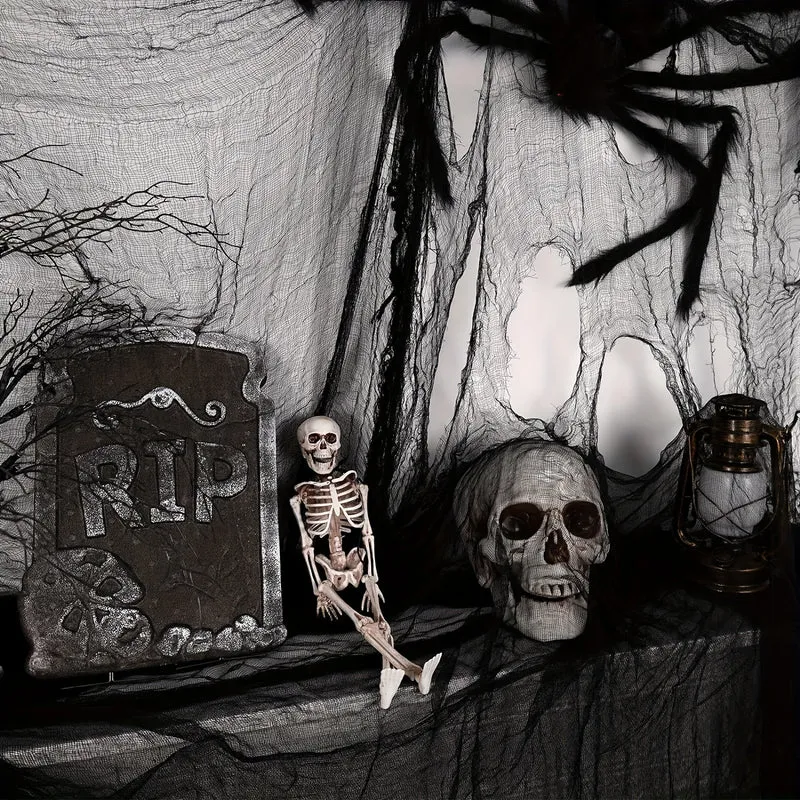 Halloween Decorations and Ornaments Black Scary Fabric for a Haunted House Party