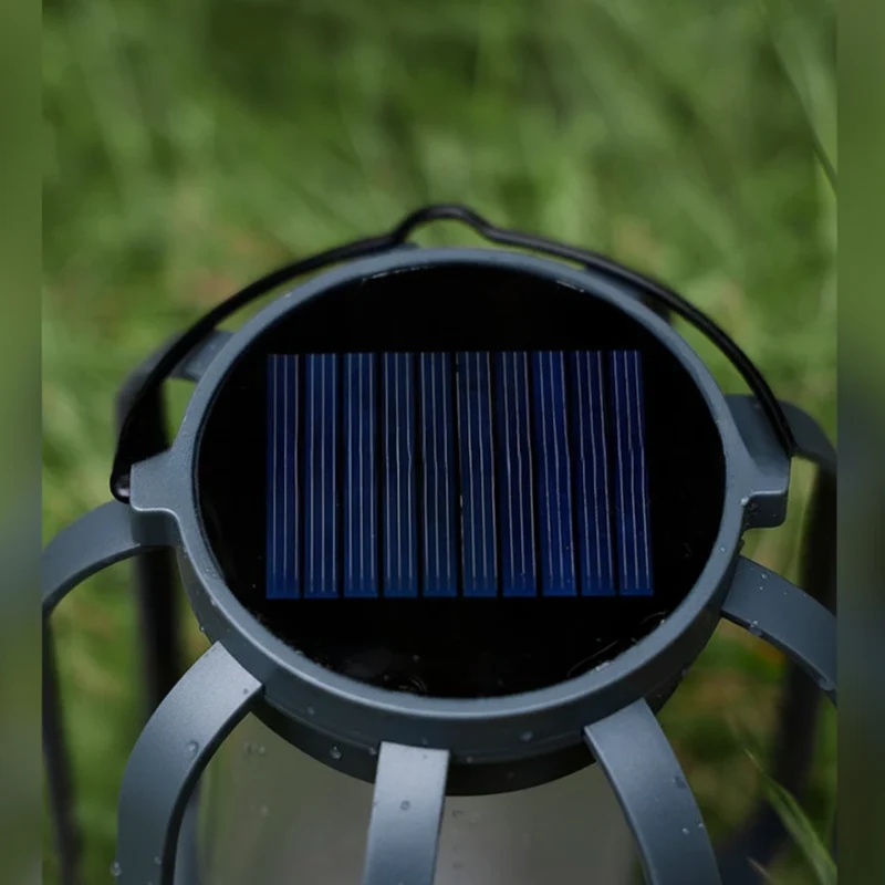 Halloween Solar Garden Lamp Lantern with Flame Effect and Rope Handle for the Garden