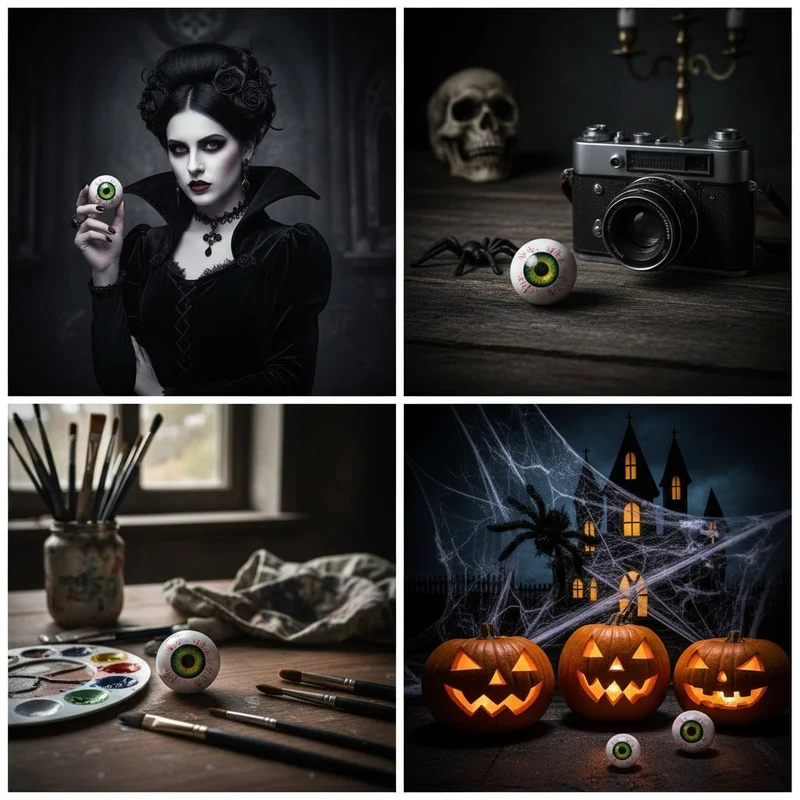 Halloween Home Decorations Eyeball on Stand Scary Decoration