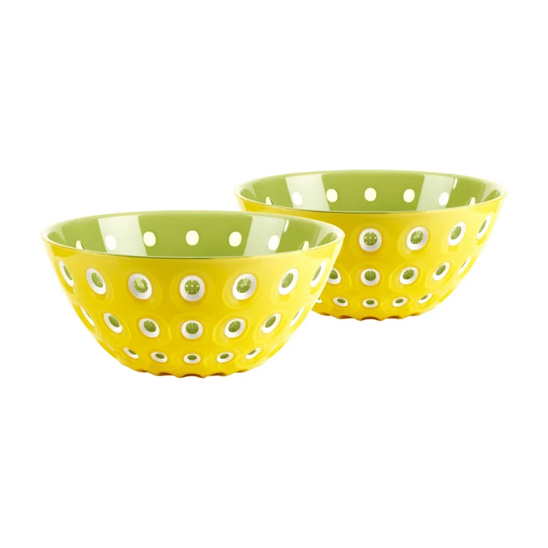 SET 2 CIOTOLE ⌀12CM "LE MURRINE" GIALLE