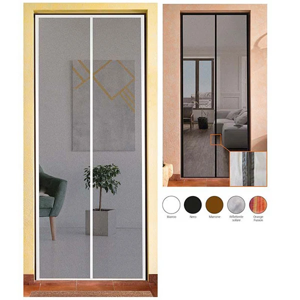 Zanzariera Magnetica 150x250 Bianca Con Telaio