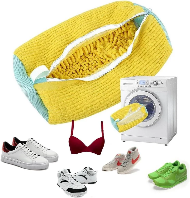 CleanStep – Schoenwaszak met borstel & ritssluiting voor wasmachine