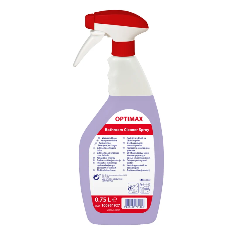 Detergente disincrostante acido per bagno Diversey OPTIMAX Bathroom Cleaner Spray 750 ml DISPONIBILE IN 7 GIORNI LAVORATIVI