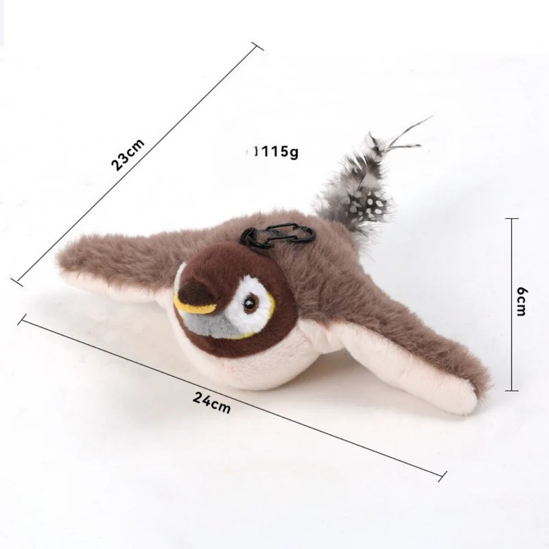 Engaging Fluttering Bird Toy for Cats
