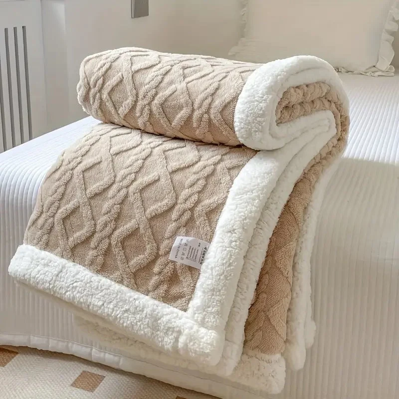 Soft Double-Sided Sherpa Fleece Blanket