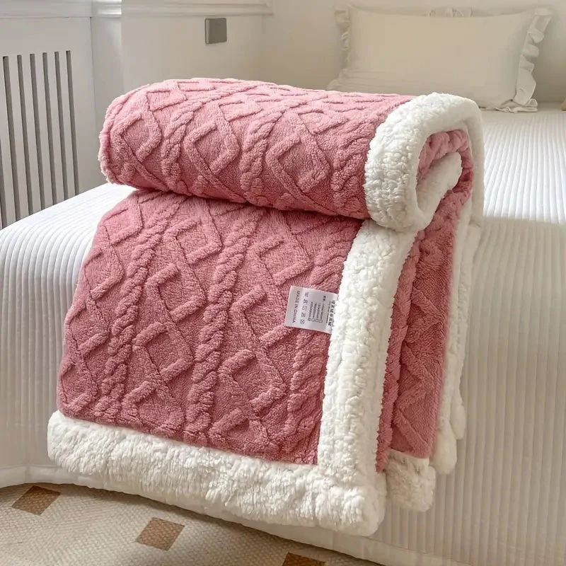 Soft Double-Sided Sherpa Fleece Blanket