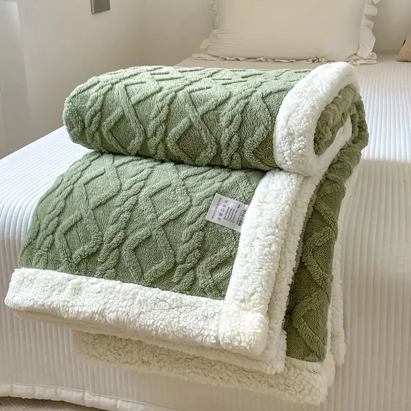 Soft Double-Sided Sherpa Fleece Blanket