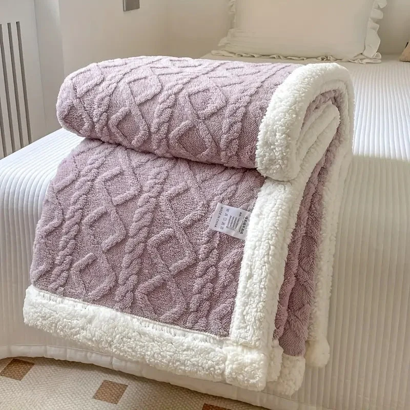 Soft Double-Sided Sherpa Fleece Blanket
