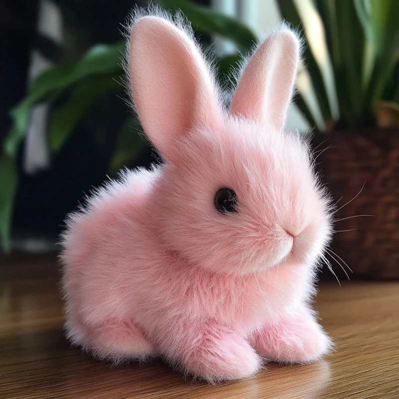 Interactive Plush Bunny with Realistic Movements and Soft Fur