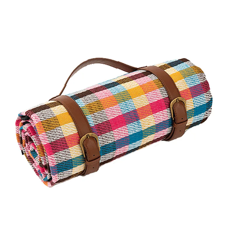 Elegant Checkered Picnic Blanket for Outdoor Relaxation