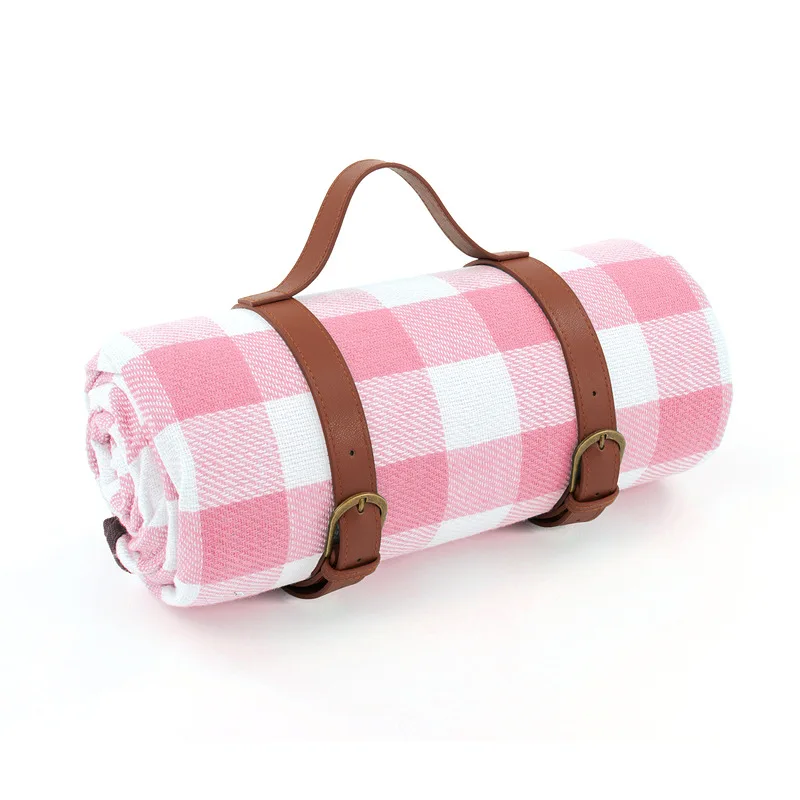 Elegant Checkered Picnic Blanket for Outdoor Relaxation