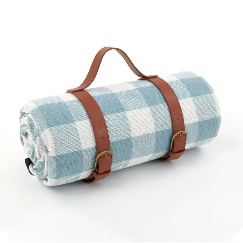 Elegant Checkered Picnic Blanket for Outdoor Relaxation