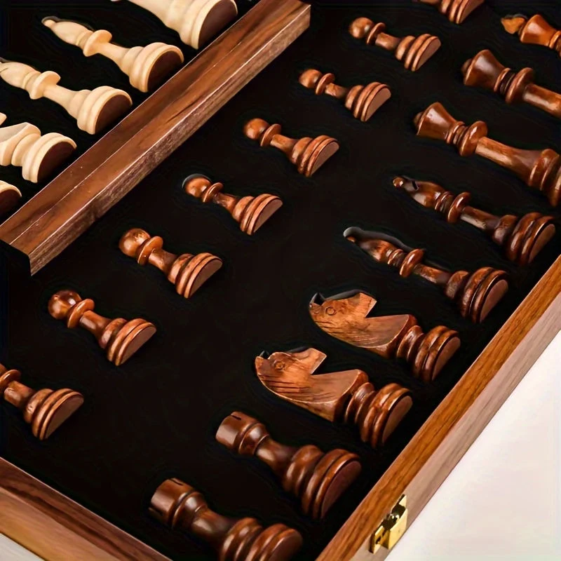 Elegant Wooden Chess Set for Professionals