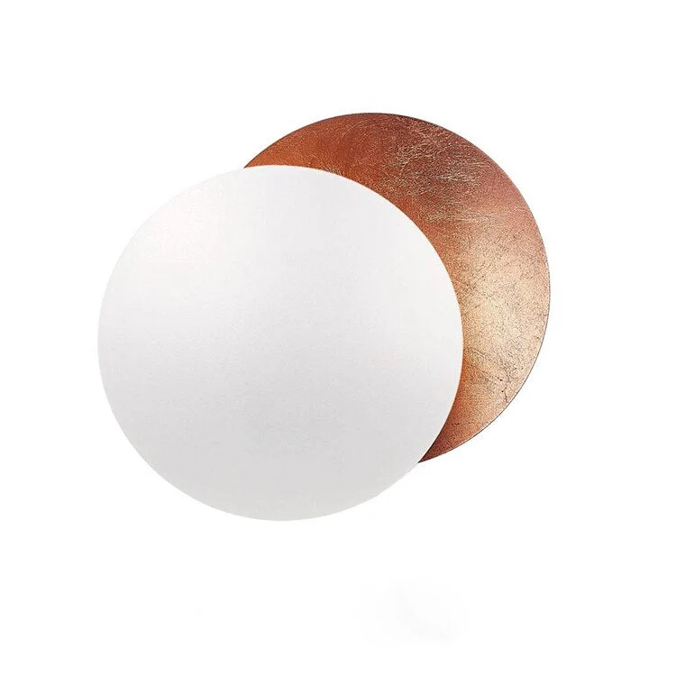 LED Eclipse wall sconce with warm light