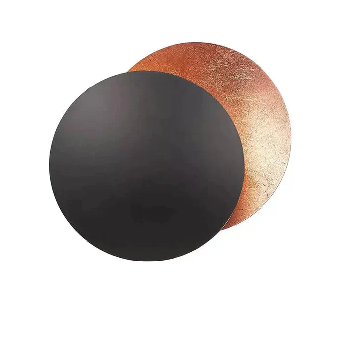 LED Eclipse wall sconce with warm light