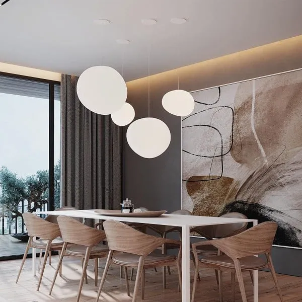 Bright minimalist ceiling lamp for modern homes