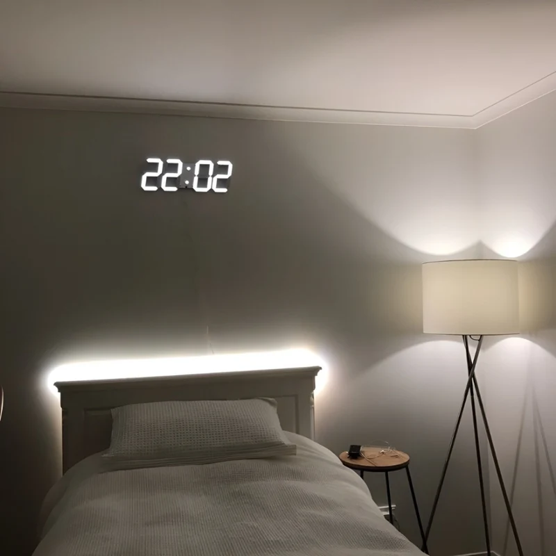 Bright modern digital LED wall clock