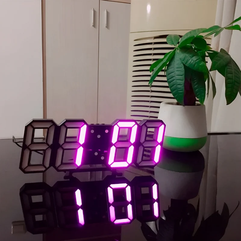 Bright modern digital LED wall clock