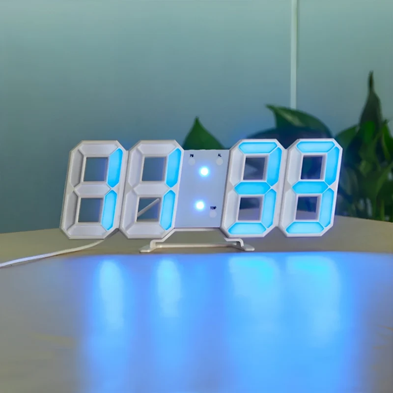 Bright modern digital LED wall clock