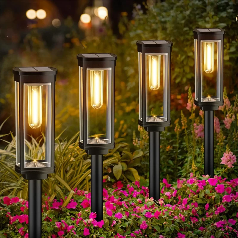 Elegant waterproof outdoor solar lanterns
