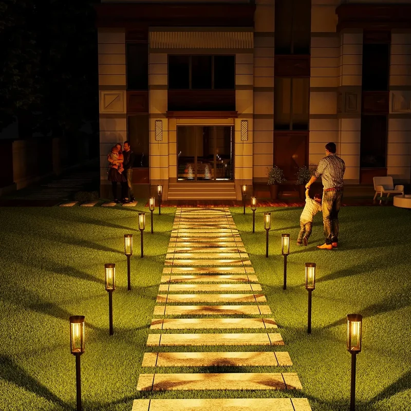 Elegant waterproof outdoor solar lanterns