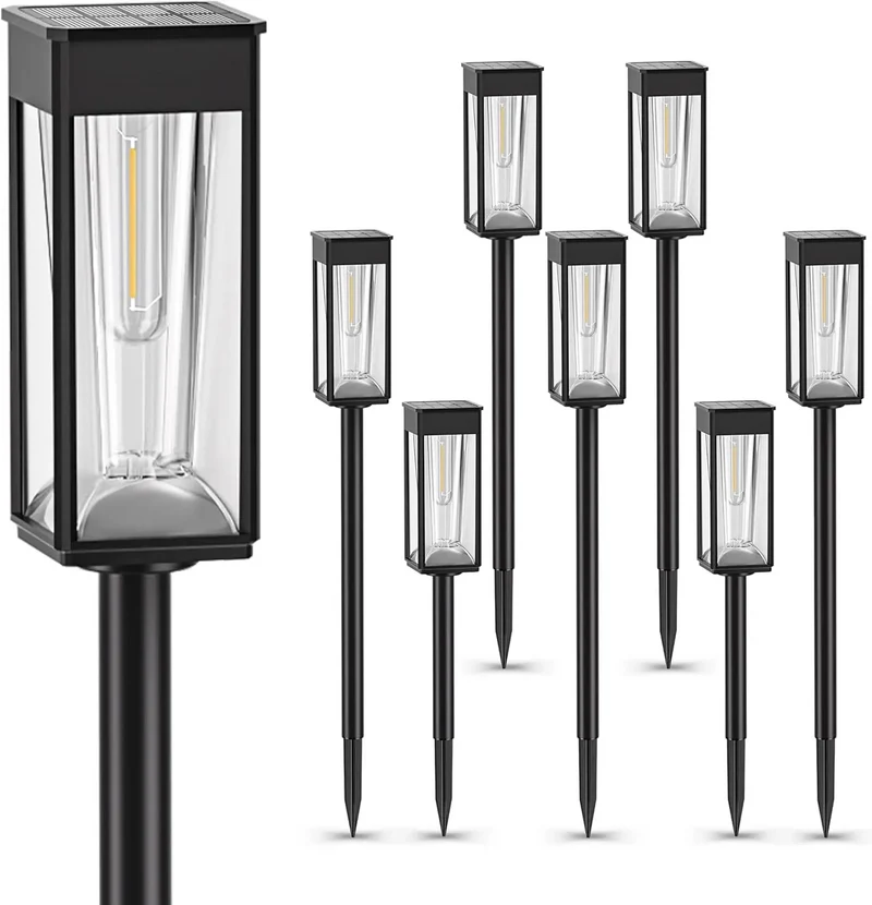 Elegant waterproof outdoor solar lanterns