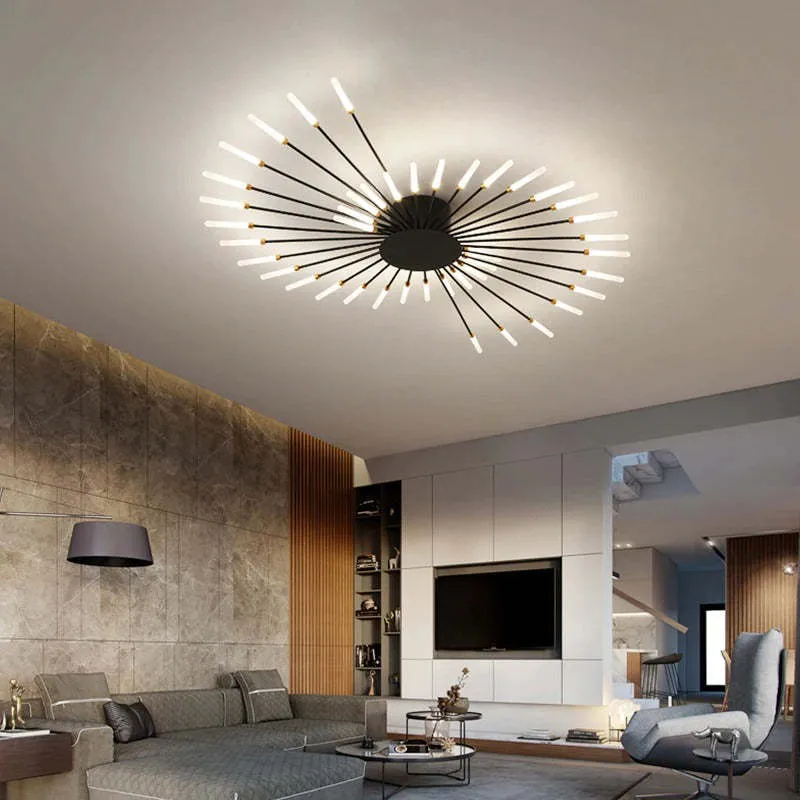 Modern shiny LED ceiling lamp