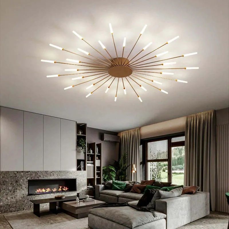 Modern shiny LED ceiling lamp