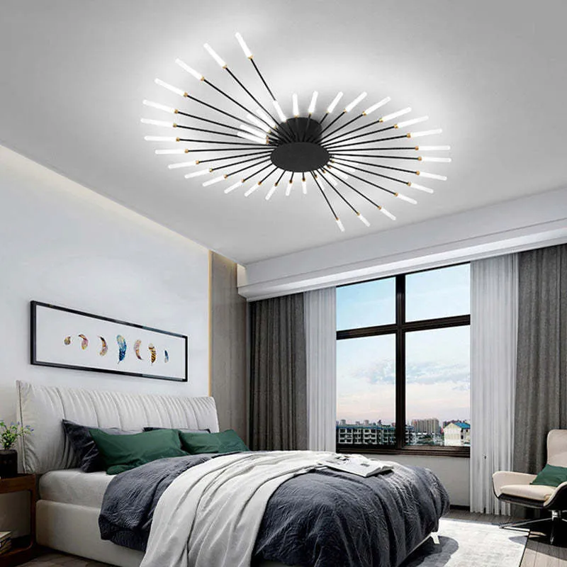 Modern shiny LED ceiling lamp