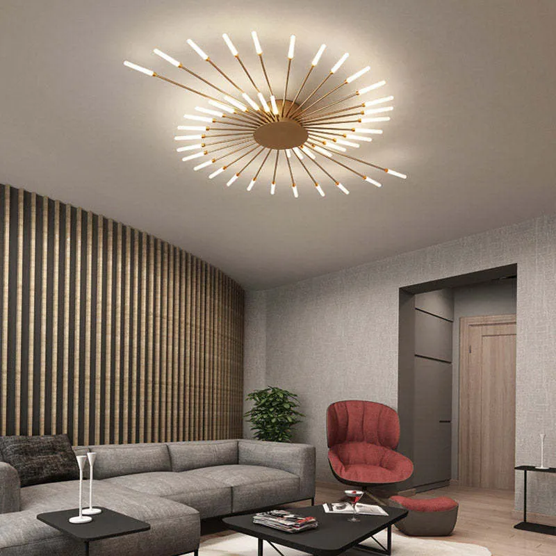 Modern shiny LED ceiling lamp