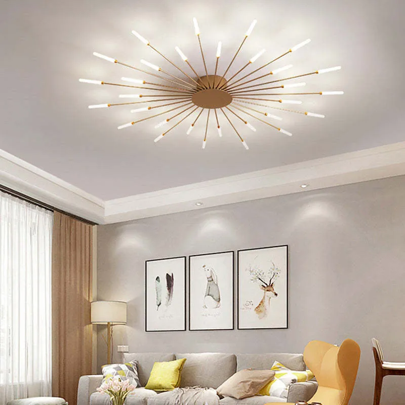 Modern shiny LED ceiling lamp
