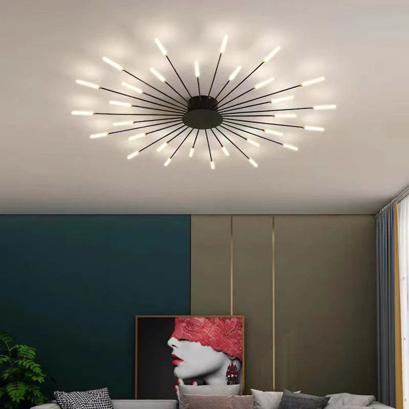 Modern shiny LED ceiling lamp