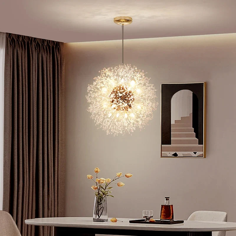 Striking LED pendant chandelier