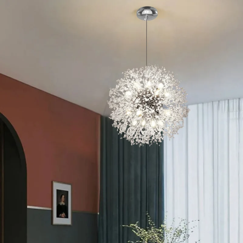 Striking LED pendant chandelier