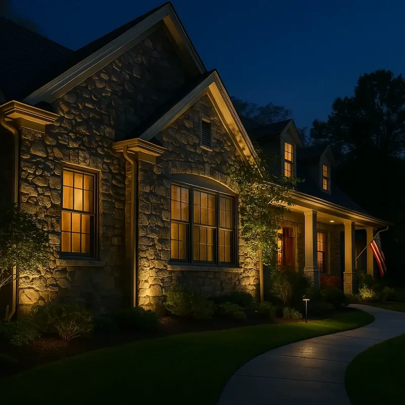 Powerful outdoor solar LED floodlights